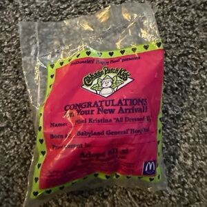New 1992 McDonald's Happy Meal Cabbage Patch Kid Toy Mimi Kristina Sealed